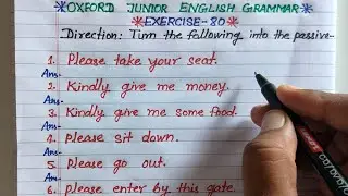 imperative sentence voice change | exercise 80 | oxford junior english grammar exercise 80