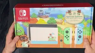 Animal Crossing New Horizons Special/Limited Edition Nintendo Switch Unboxing! (HD DETAILED VIEW)
