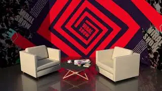 studio design I set design I Virtual Set Design I tv studio set I YouTube Talk Show Set I SketchUp