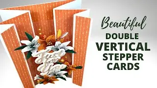 2 BEAUTIFUL Double Vertical Stepper Cards | NEW CARD STYLE!!!