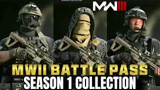 MWII Battle Pass Season 1 Collection Skins & Weapons Blueprint MW3 & Warzone Season 6