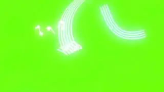 Neon Music Wave | Neon Effect | Neon Green Screen | 4k