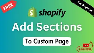 How to Add Sections to Custom Pages in Shopify ✅ Add More Sections to Pages in Shopify