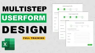 Multistep userform design in excel | Advanced excel