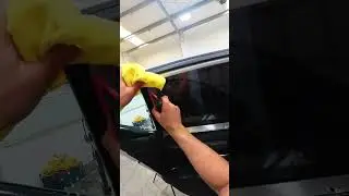 POV Tinting a back passenger window! #windowtint #tint
