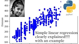 Simple linear regression clearly explained with an example | Code2Create - C2C | python | regression