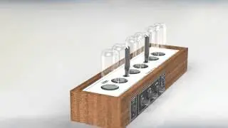 Nixie Clock Divergence Meter Render