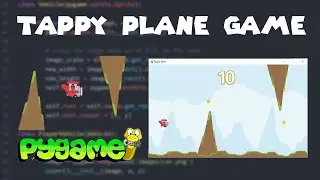 ASMR Programming - Tappy Plane Game in Python and Pygame