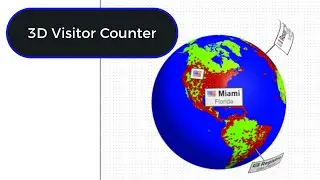 How To Add 3D Online Visitor Counter Map on Your Website