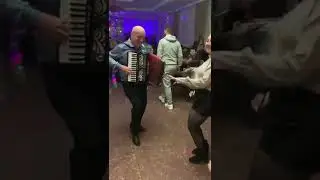 Аккордеонист зажигает Семь-сорок в ресторане.