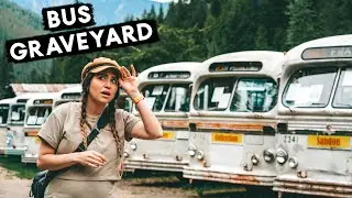 GHOST TOWN full of ABANDONED buses! | Sandon, Canada
