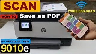 HP OfficeJet Pro 9010e Scan To PDF, Scanning Multiple Page as PDF File.