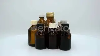 Medical bottles syrup | Stock Footage - Envato elements