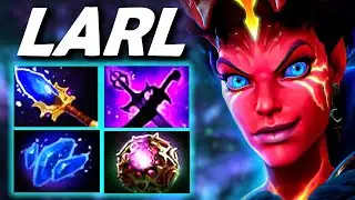 Ларл на Квопе, лучший Мидер в Мире! Larl Queen of Pain 7.34 DOTA 2