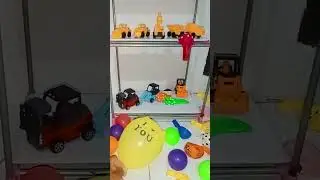Balloons, contractor cars and colorful balls part 61 