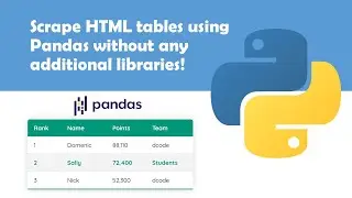scrape html tables using just pandas and store as csv file | python