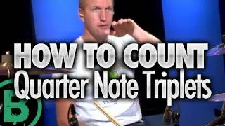 How To Count Quarter Note Triplets - Beginner Drum Lessons
