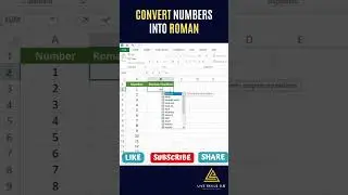 #shorts | Convert Numbers into Roman | #ytshorts #youtubeshorts #howto