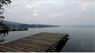 Wooden Board By The Lake