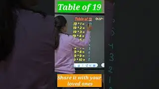 Table of 19 #maths #tableof19 #math #mathstricks  #mathsscam