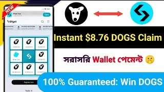 Instant $8.76 DOGS Claim 😱 || Bitget New offer || New Crypto Loot || New Today Offer