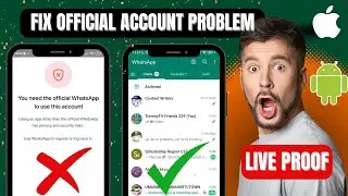 Fix You Need The Official WhatsApp to Use This Account Solution |Solve GB,YO,FM WhatsApp not opening
