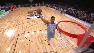 Donovan Mitchell with an emphatic Off-the-Backboard Dunk | USA vs World | NBA All-Star weekend