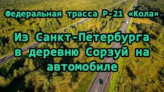 Трасса Р21. Санкт-Петербург—Разметелево—Синявино—Паша—Сорзуй за 2,5 часа. Видео в реальном времени.
