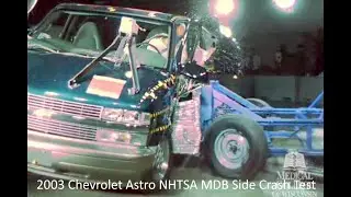 1996-2005 Chevrolet Astro / GMC Safari NHTSA MDB Side Crash Test