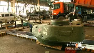 С пьедестала на реставрацию: как новокузнецкий Т-34 готовят к Параду Победы?