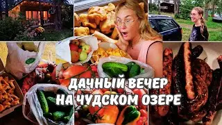 Дачный влог наоборот.Подарок от соседей.Спасибо!Приехал муж.Что привез?Романтический вечер на даче