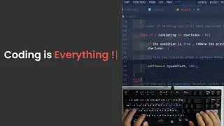 HTML CSS JS Text Typing Effect -ASMR -  No Talking
