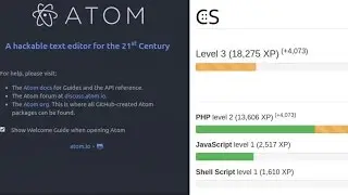 The Atom Text Editor Combines With Code::Stats to Make a Game for Coders