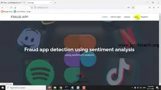 Fraud App Detection using Sentiment Analysis | Python Final Year Machine Learning Project 2023
