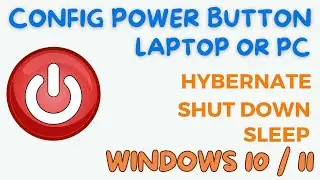 Use Power Button of PC or Laptop to Shutdown Fast | One Click Shutdown Button Config in Windows