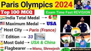 Paris Olympics 2024 Current Affairs | Olympics Current Affairs 2024 | Sports Current Affairs 2024