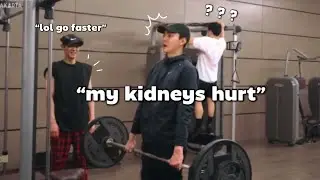 EXO members go to the gym