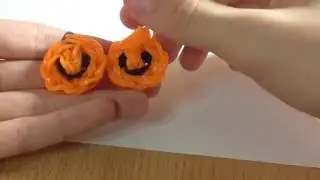 Смайлик из резинок на станке Rainbow Loom
