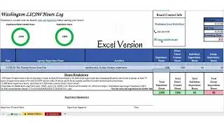 Washington LICSW Clinical Hours Tracker