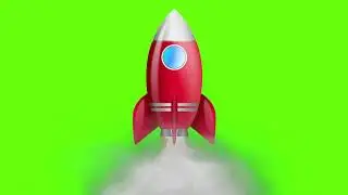 Green screen 4k animation rocket || No copyright