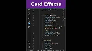 Animated Card Hover Effects | HTML & CSS 