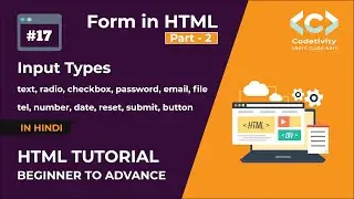 HTML Form Input types in Hindi | Input types in HTML form | HTML Tutorials