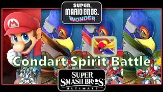 SSBU Condart Spirit Battle | Mario Vs Falco | Super Mario Bros. Wonder