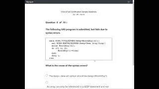 Array reference on keep= option: Sample question for Clinical Trials Programming Exam