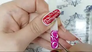 Дизайн ногтей/Рисуем розы в маникюре/Как рисовать розы на ногтях/Шулунова Дарья
