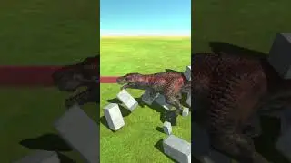 T-REX RACE THROUGH BLOCKS  - Animal Revolt Battle Simulator #dinosaur  #arbs #trex #dinosaurs #games