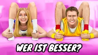 JUNGS vs. MÄDCHEN CHALLENGE: WER IST BESSER? 💥 Schüler-Typen! Lustige Szenen auf 123 GO! SCHOOL