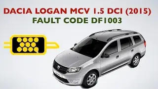 Dacia Logan MCV 1.5 dci (2015) - DF1003 Particle Filter Pressure Sensor Circuit