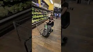 GROCERY SHOPPING RIDING A CART COZ I CAN'T WALK GOOD! #shorts