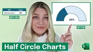 How to Create a Half Circle Chart in Excel